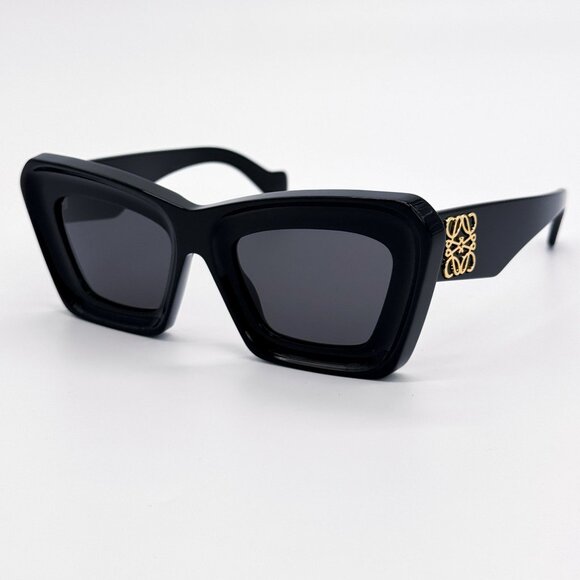 NEW LW40145I 01A LOEWE WOMEN CAT EYE SUNGLASSES LOEWE - Picture 3 of 11